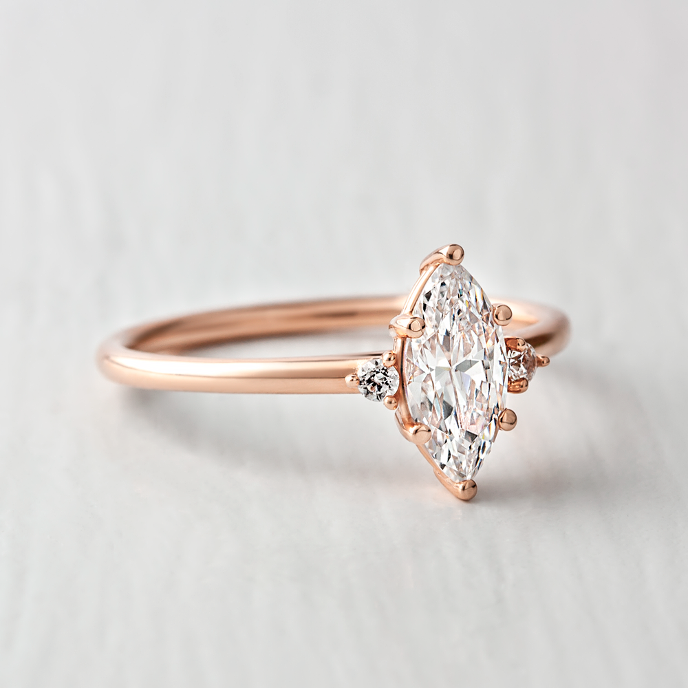 2 CT Round Three Stones Lab Grown Diamond Engagement Ring