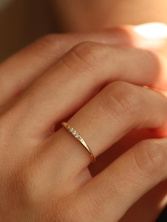 Marquise Cut Cluster Styled Lab Grown Wedding Band