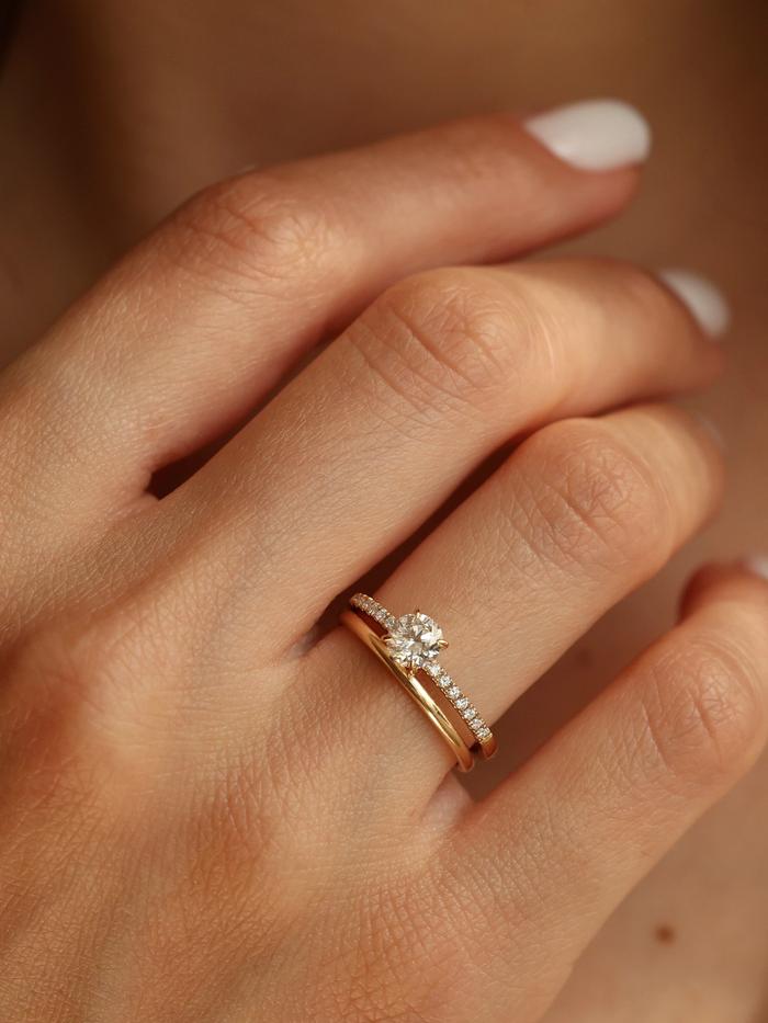 Marquise Cut Cluster Styled Lab Grown Diamond Engagement Ring