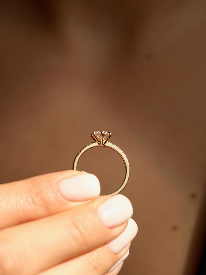 Marquise Cut Cluster Styled Lab Grown Diamond Engagement Ring