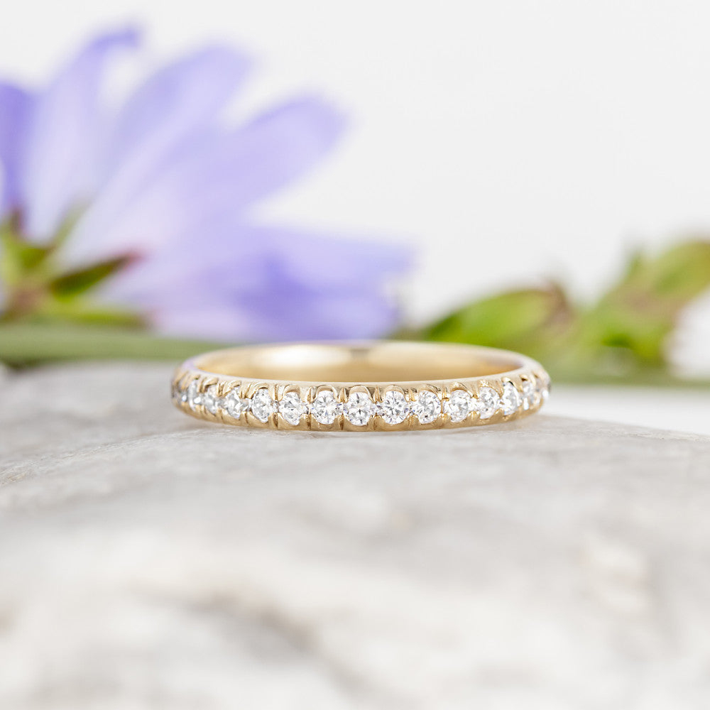 0.37 CT Round Full Eternity Lab Grown Diamond Wedding Band