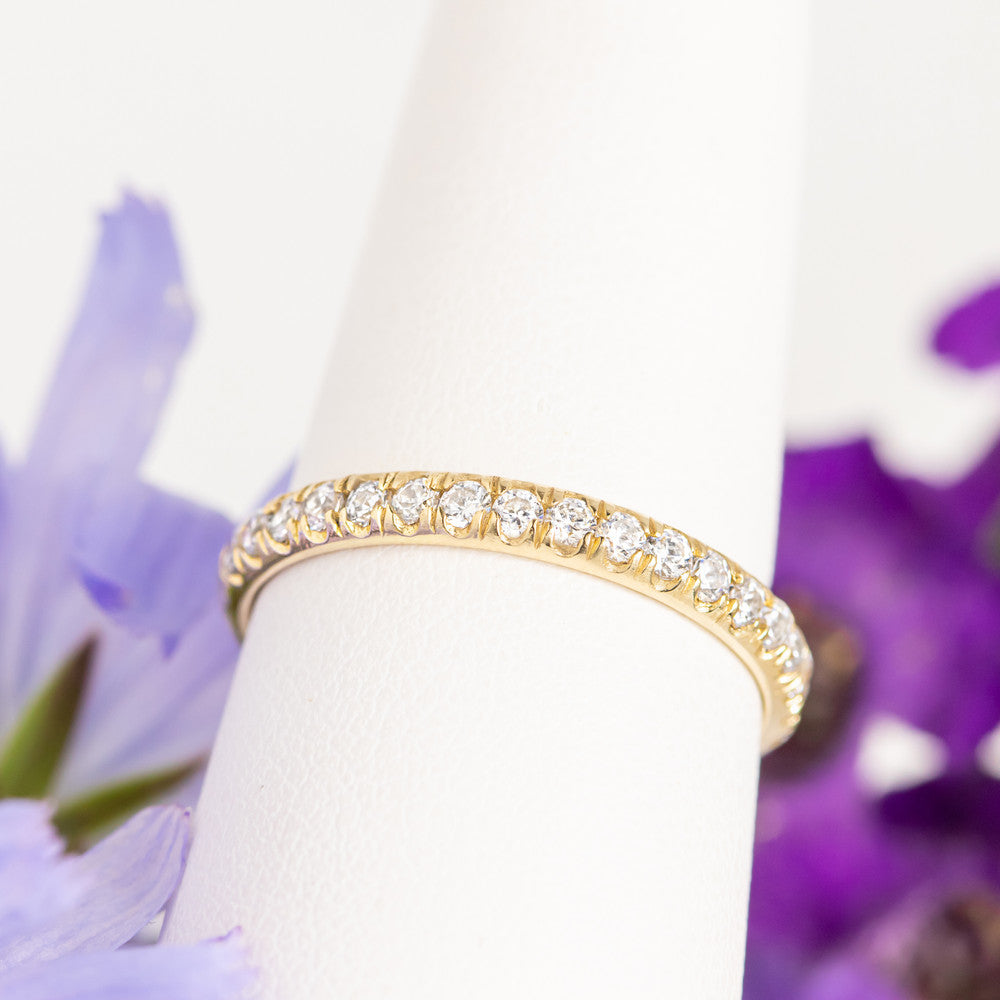 0.37 CT Round Full Eternity Lab Grown Diamond Wedding Band
