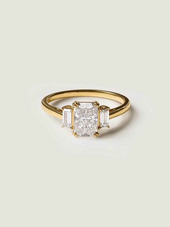 Marquise Cut Cluster Styled Lab Grown Diamond Engagement Ring