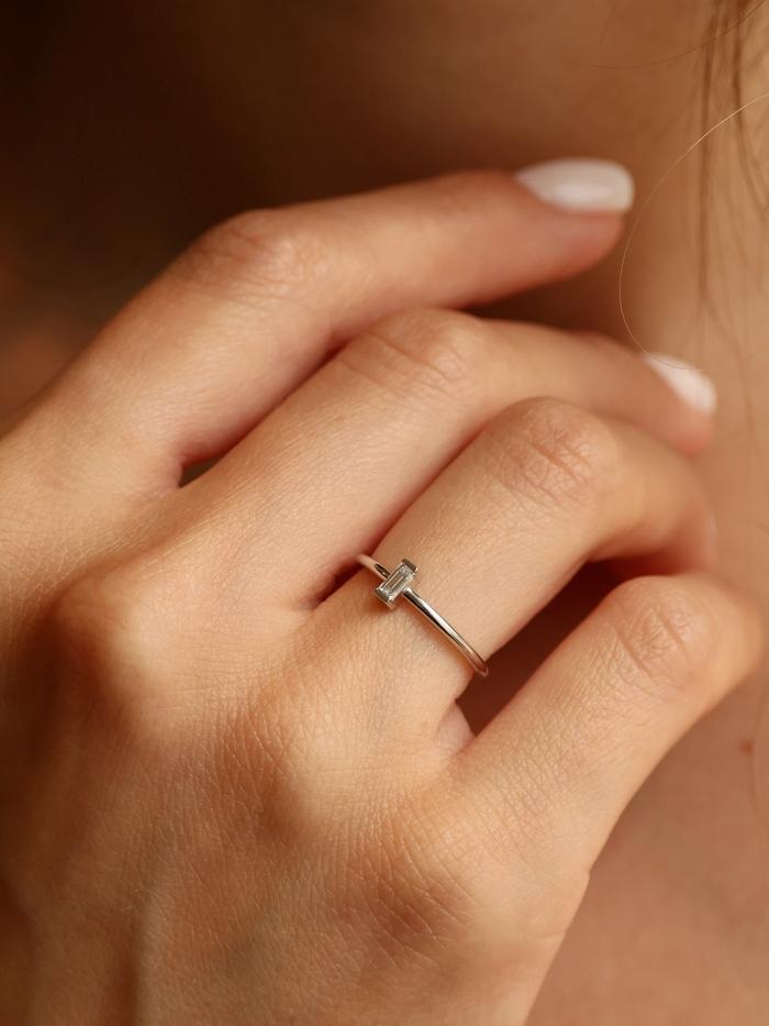 Marquise Cut Cluster Styled Lab Grown Diamond Engagement Ring