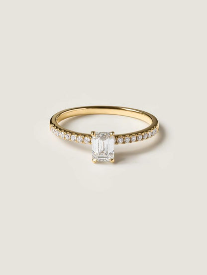 Marquise Cut Cluster Styled Lab Grown Diamond Engagement Ring