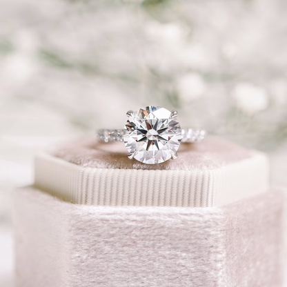 Marquise Cut Cluster Styled Lab Grown Diamond Engagement Ring