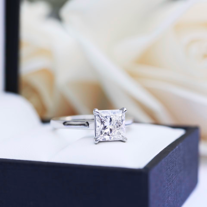 Marquise Cut Cluster Styled Lab Grown Diamond Engagement Ring