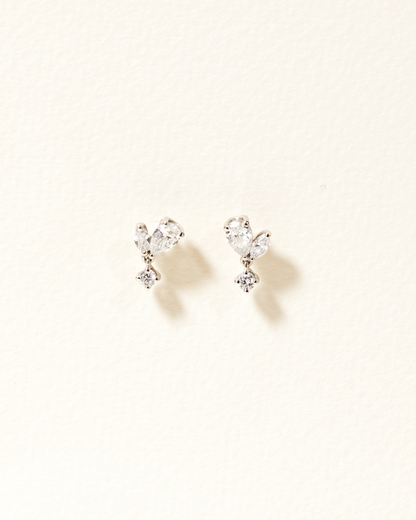 1.0 CT Round Bezel Solitaire Lab Grown Diamond Earrings