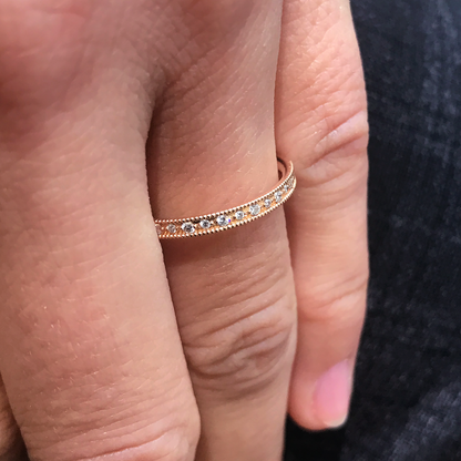 0.37 CT Round Full Eternity Lab Grown Diamond Wedding Band