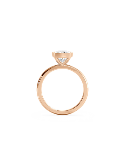 2 CT Round Three Stones Lab Grown Diamond Engagement Ring