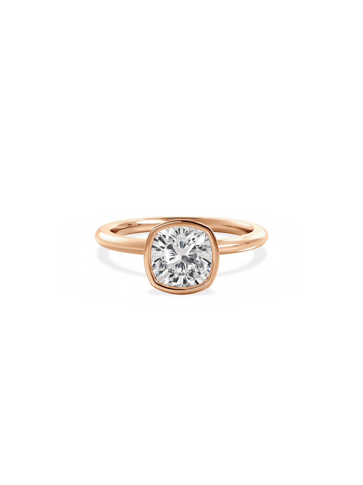 2 CT Round Three Stones Lab Grown Diamond Engagement Ring