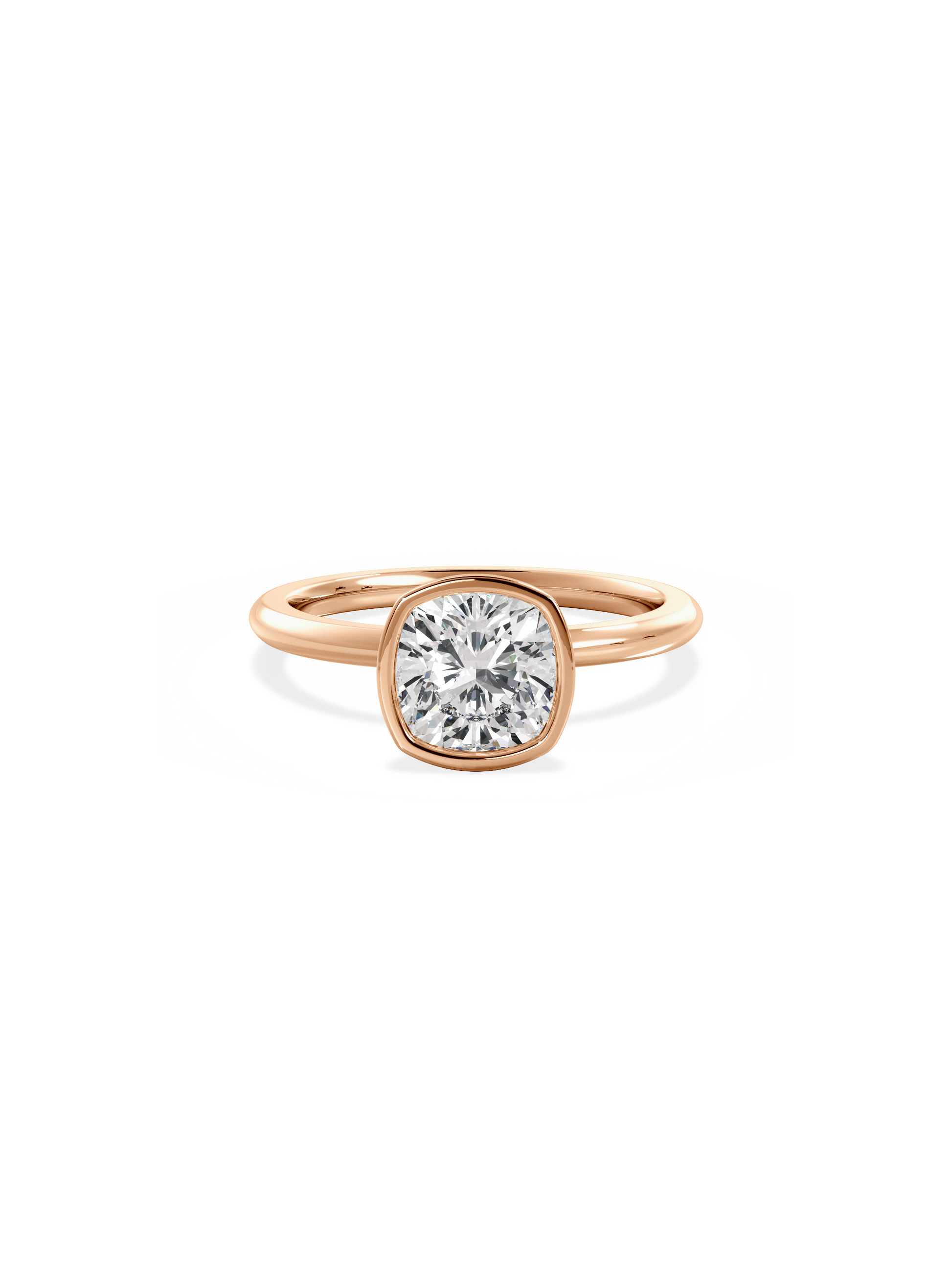 2 CT Round Three Stones Lab Grown Diamond Engagement Ring