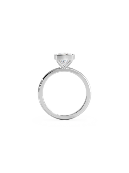 2 CT Round Three Stones Lab Grown Diamond Engagement Ring