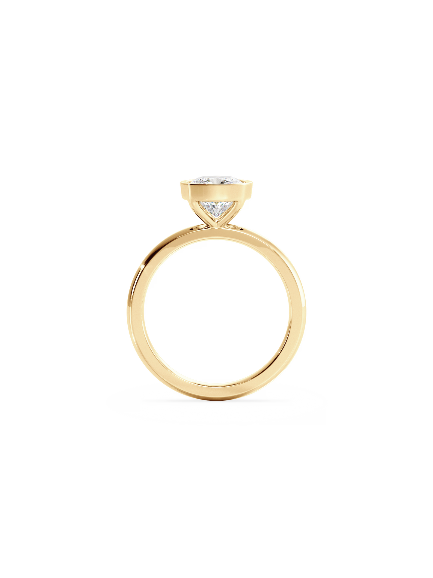 2 CT Round Three Stones Lab Grown Diamond Engagement Ring