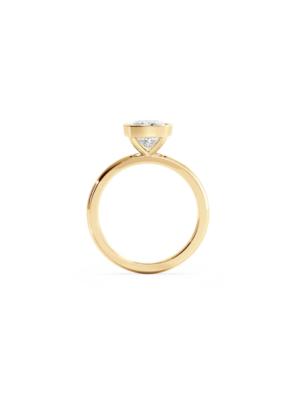 2 CT Round Three Stones Lab Grown Diamond Engagement Ring
