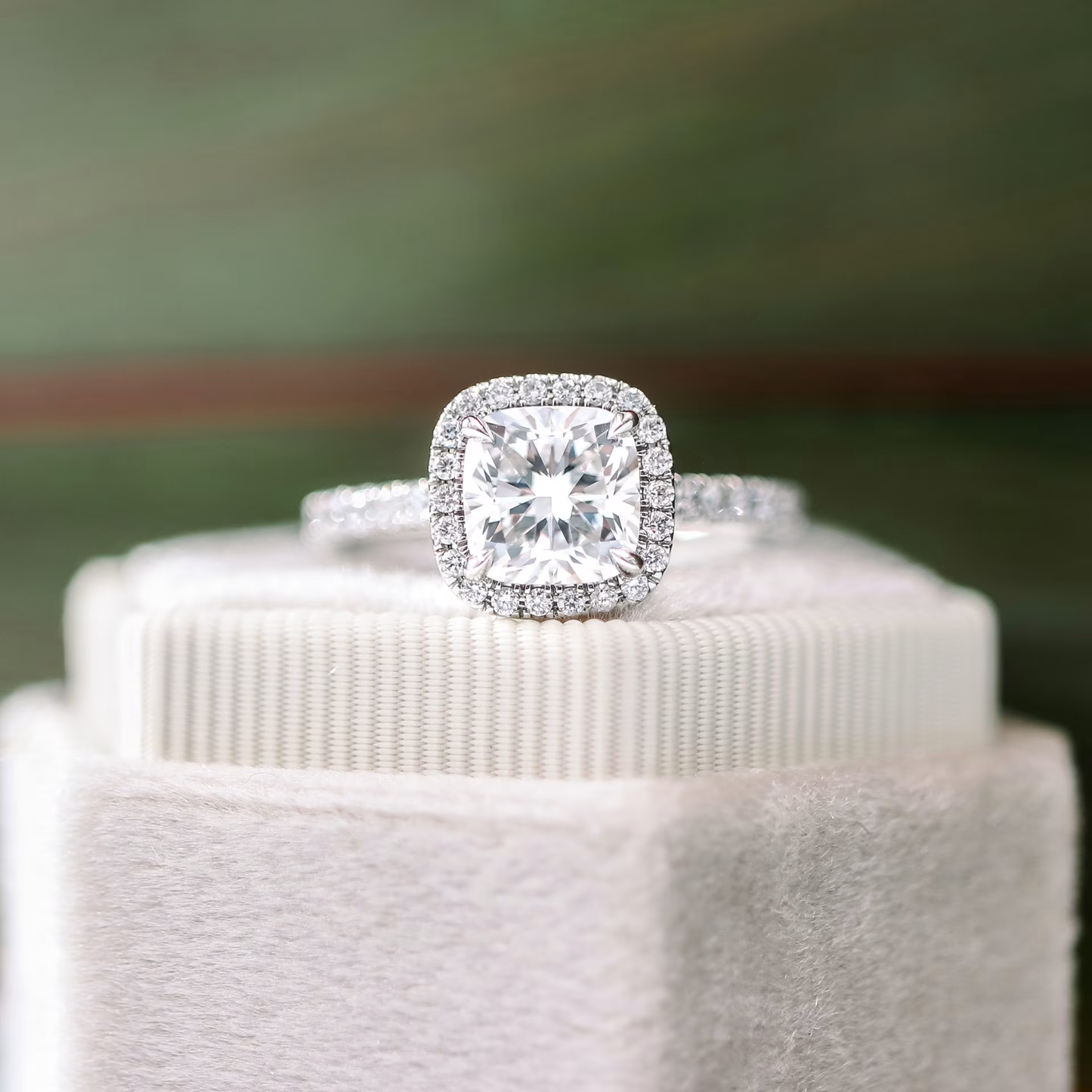 Marquise Cut Cluster Styled Lab Grown Diamond Engagement Ring