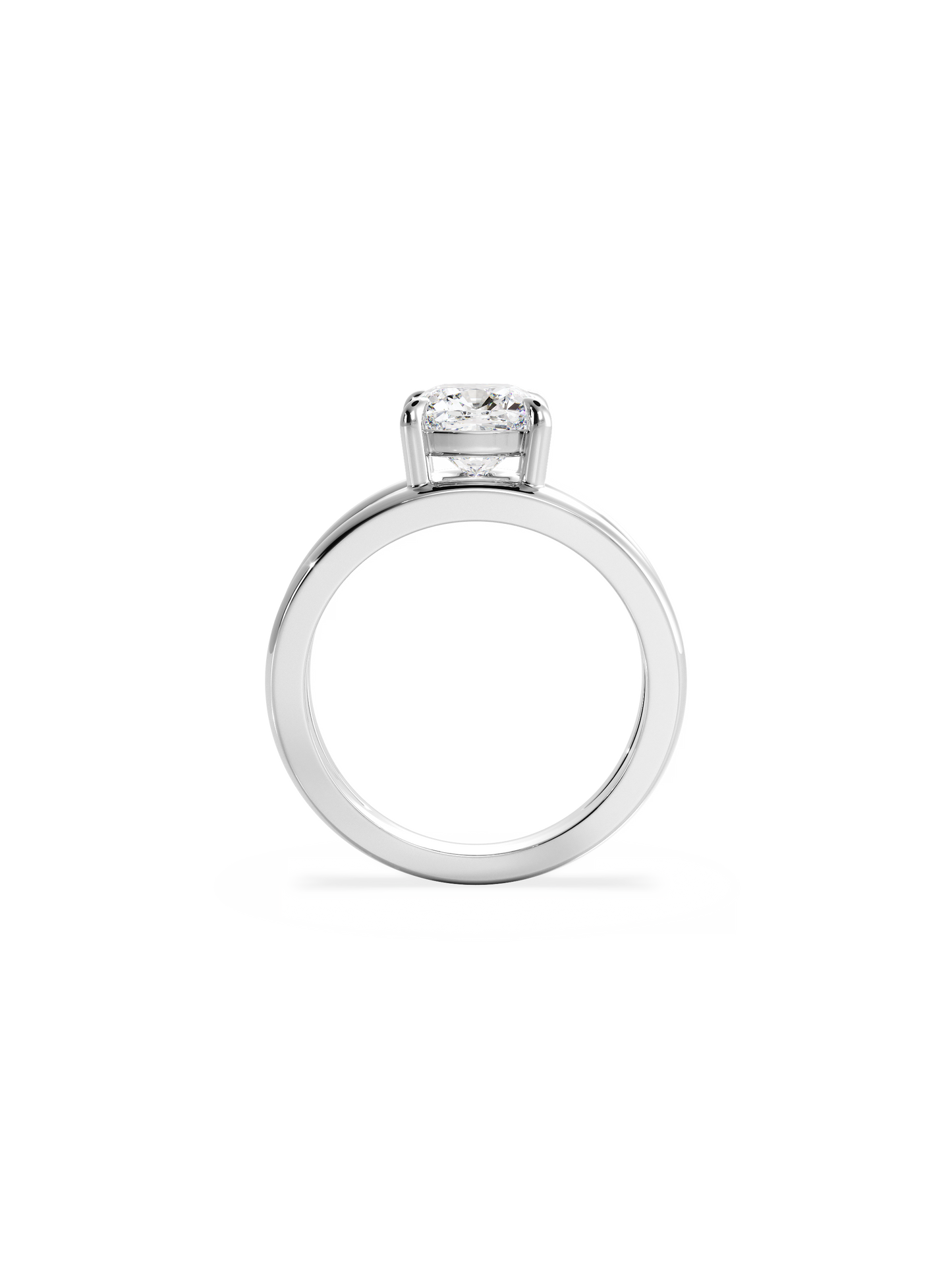 2 CT Round Three Stones Lab Grown Diamond Engagement Ring