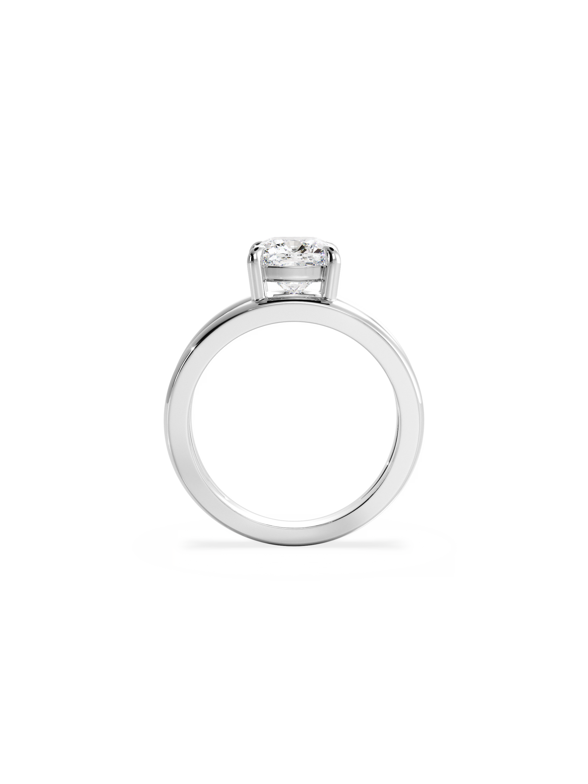 2 CT Round Three Stones Lab Grown Diamond Engagement Ring