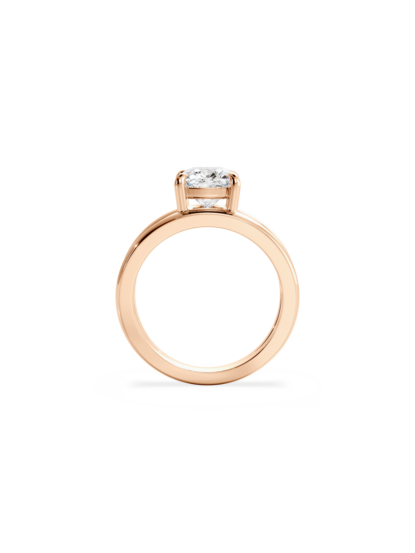2 CT Round Three Stones Lab Grown Diamond Engagement Ring
