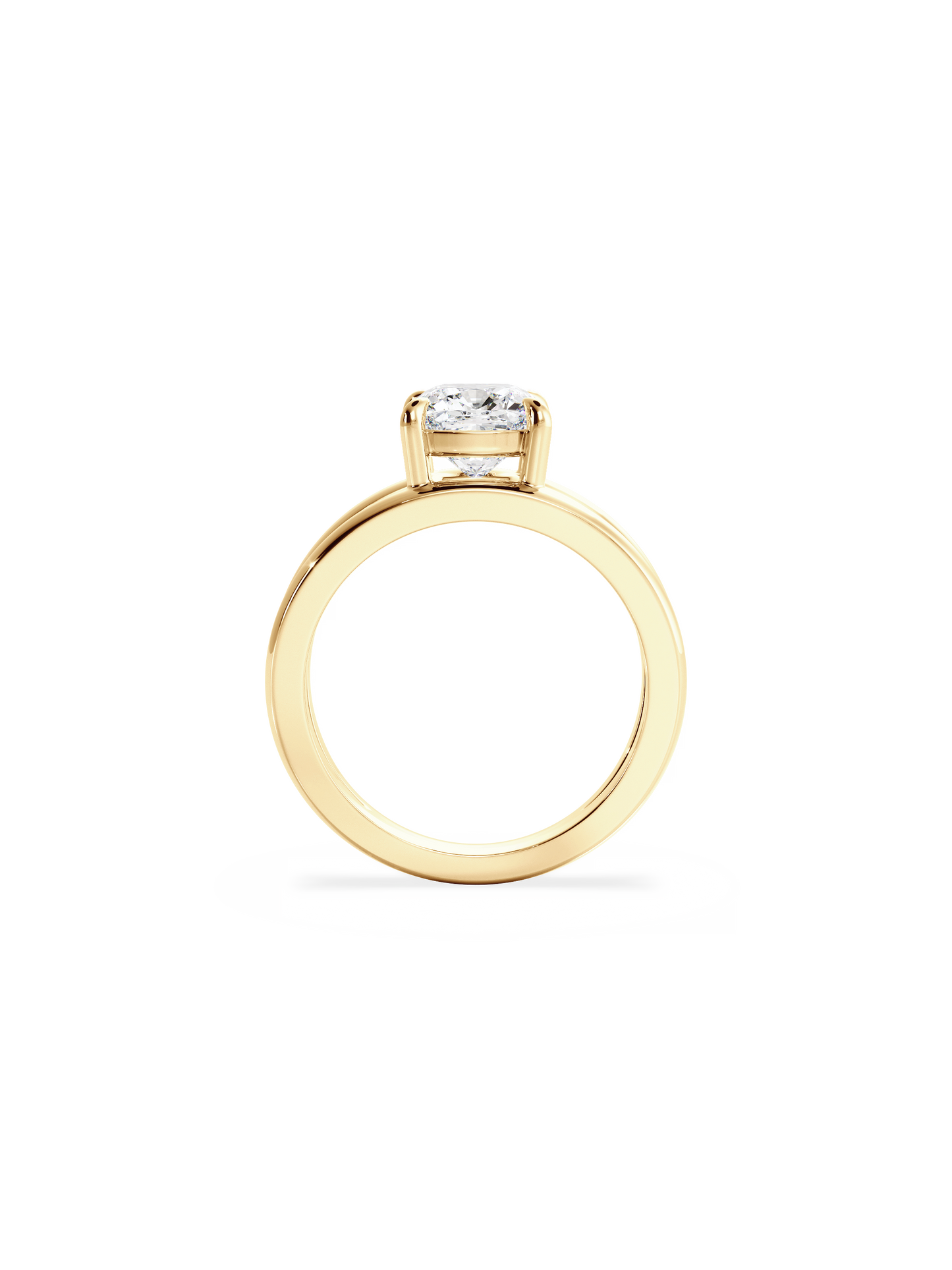 2 CT Round Three Stones Lab Grown Diamond Engagement Ring