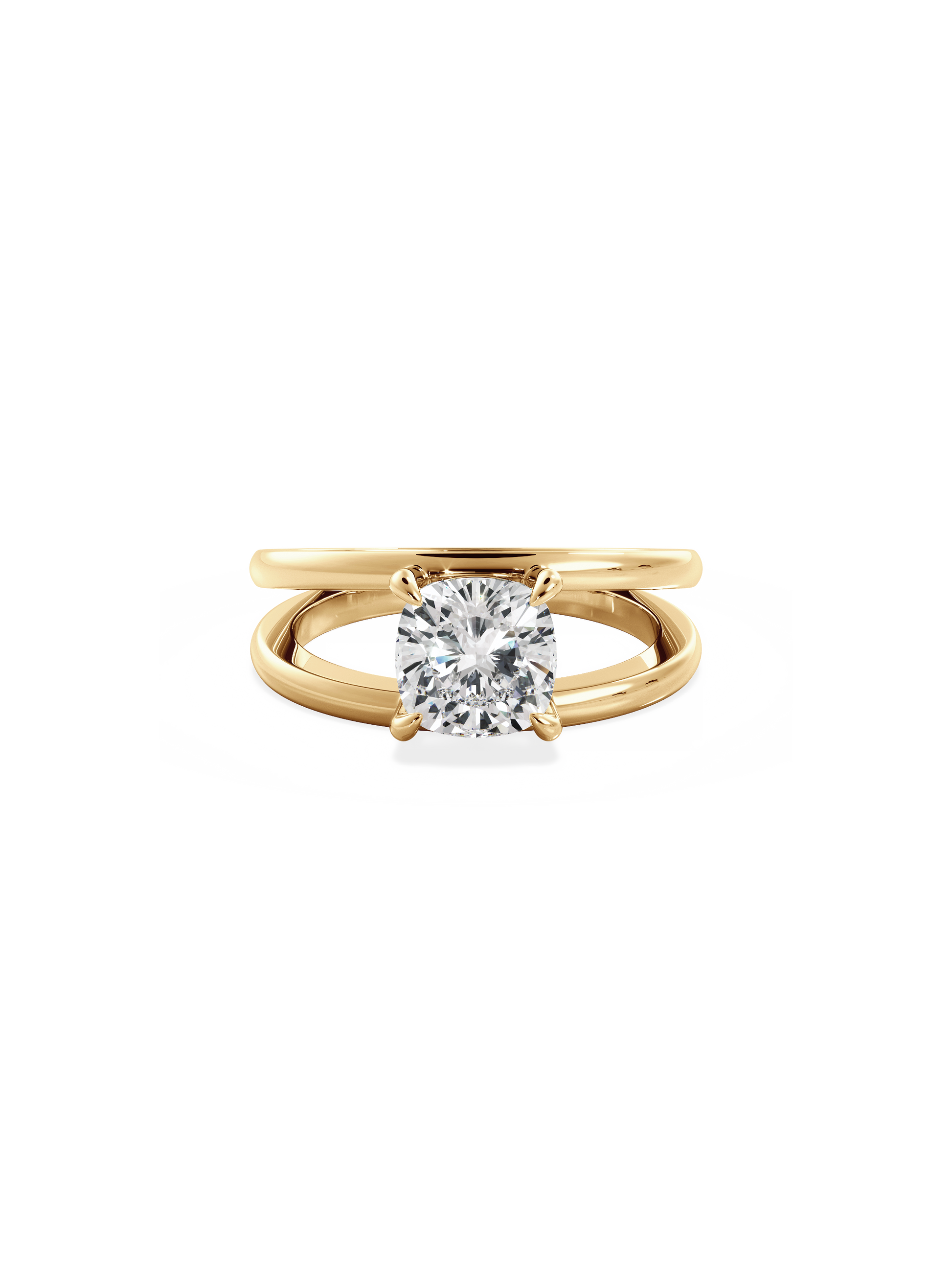 2 CT Round Three Stones Lab Grown Diamond Engagement Ring