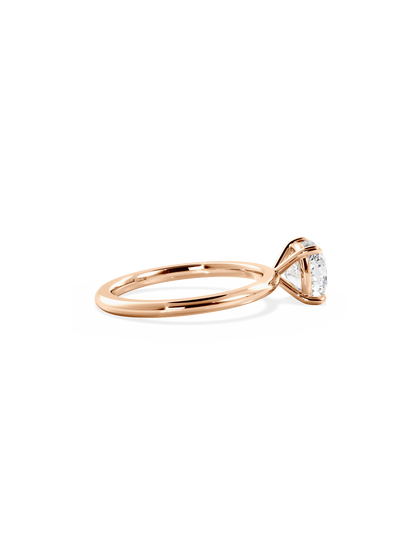 2 CT Round Three Stones Lab Grown Diamond Engagement Ring