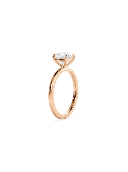 2 CT Round Three Stones Lab Grown Diamond Engagement Ring