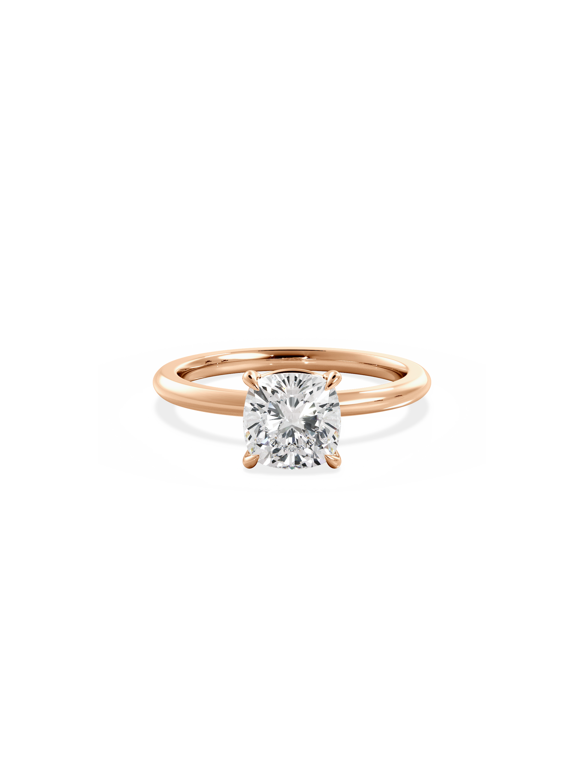 2 CT Round Three Stones Lab Grown Diamond Engagement Ring
