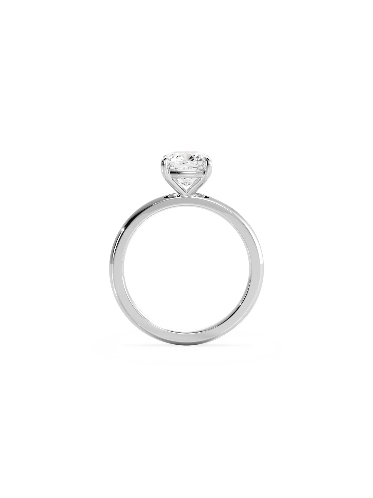 2 CT Round Three Stones Lab Grown Diamond Engagement Ring