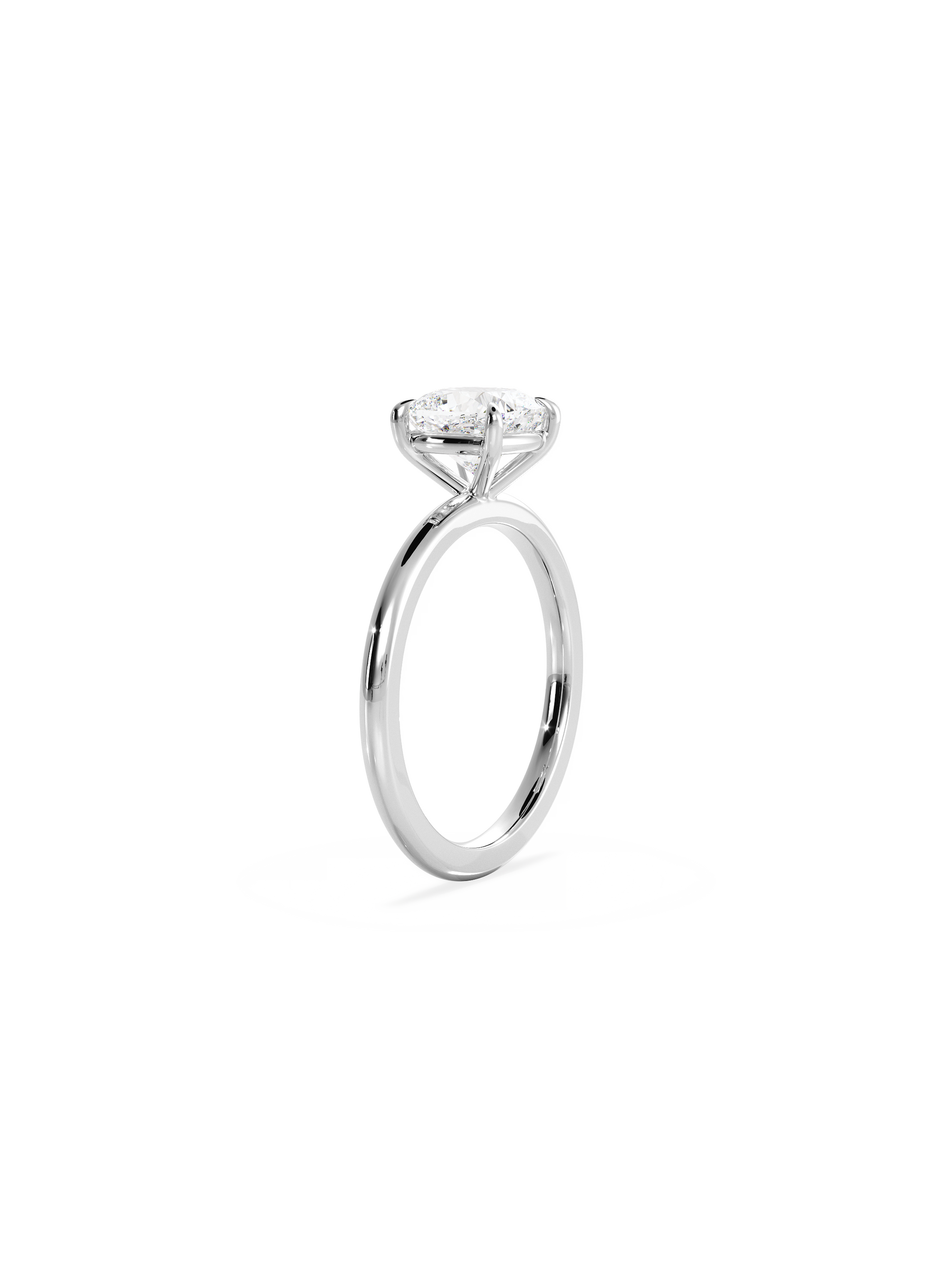 2 CT Round Three Stones Lab Grown Diamond Engagement Ring