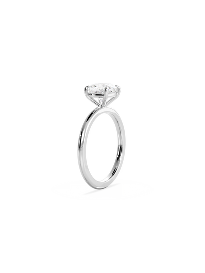 2 CT Round Three Stones Lab Grown Diamond Engagement Ring