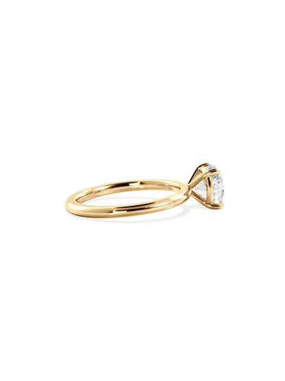 2 CT Round Three Stones Lab Grown Diamond Engagement Ring