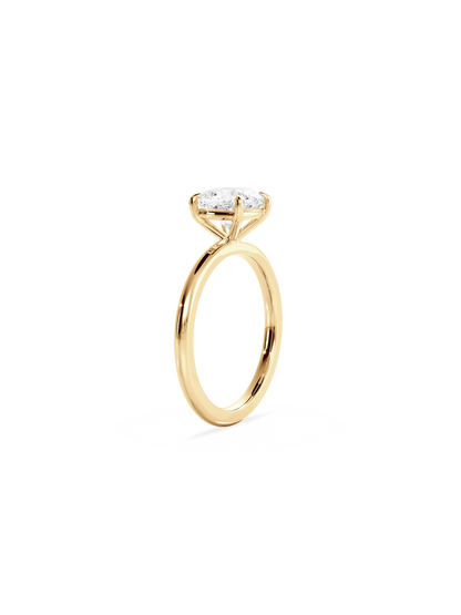 2 CT Round Three Stones Lab Grown Diamond Engagement Ring