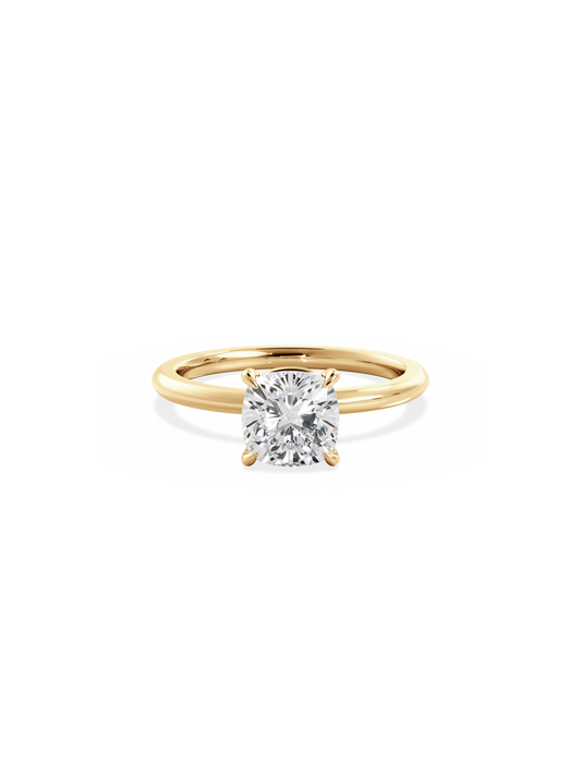 2 CT Round Three Stones Lab Grown Diamond Engagement Ring