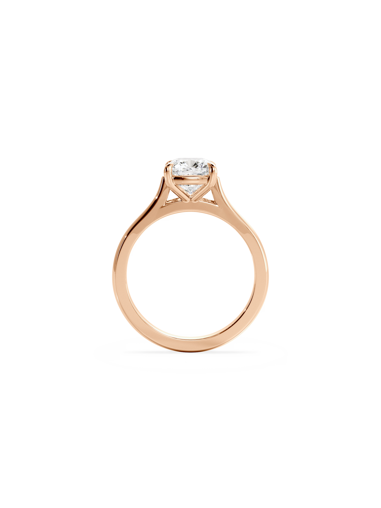 2 CT Round Three Stones Lab Grown Diamond Engagement Ring