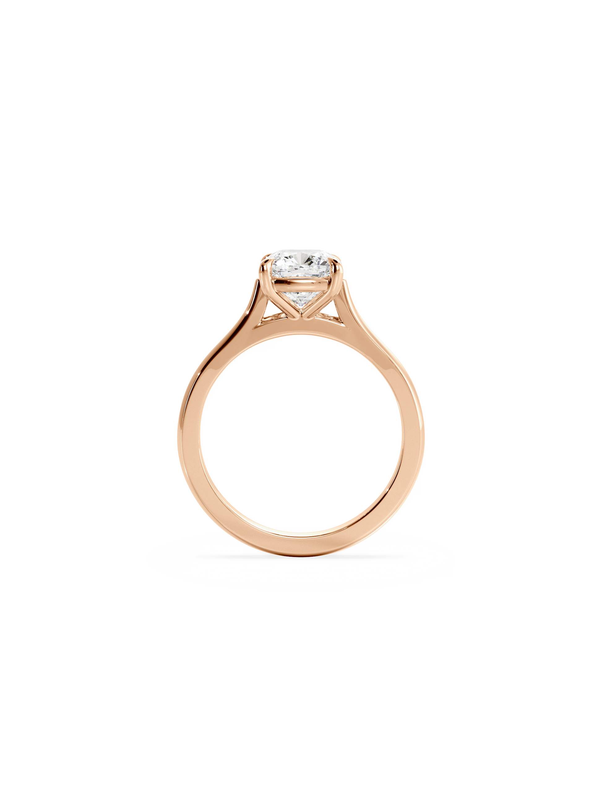 2 CT Round Three Stones Lab Grown Diamond Engagement Ring