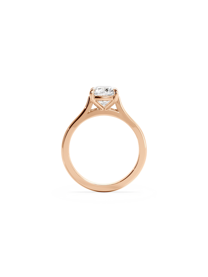 2 CT Round Three Stones Lab Grown Diamond Engagement Ring