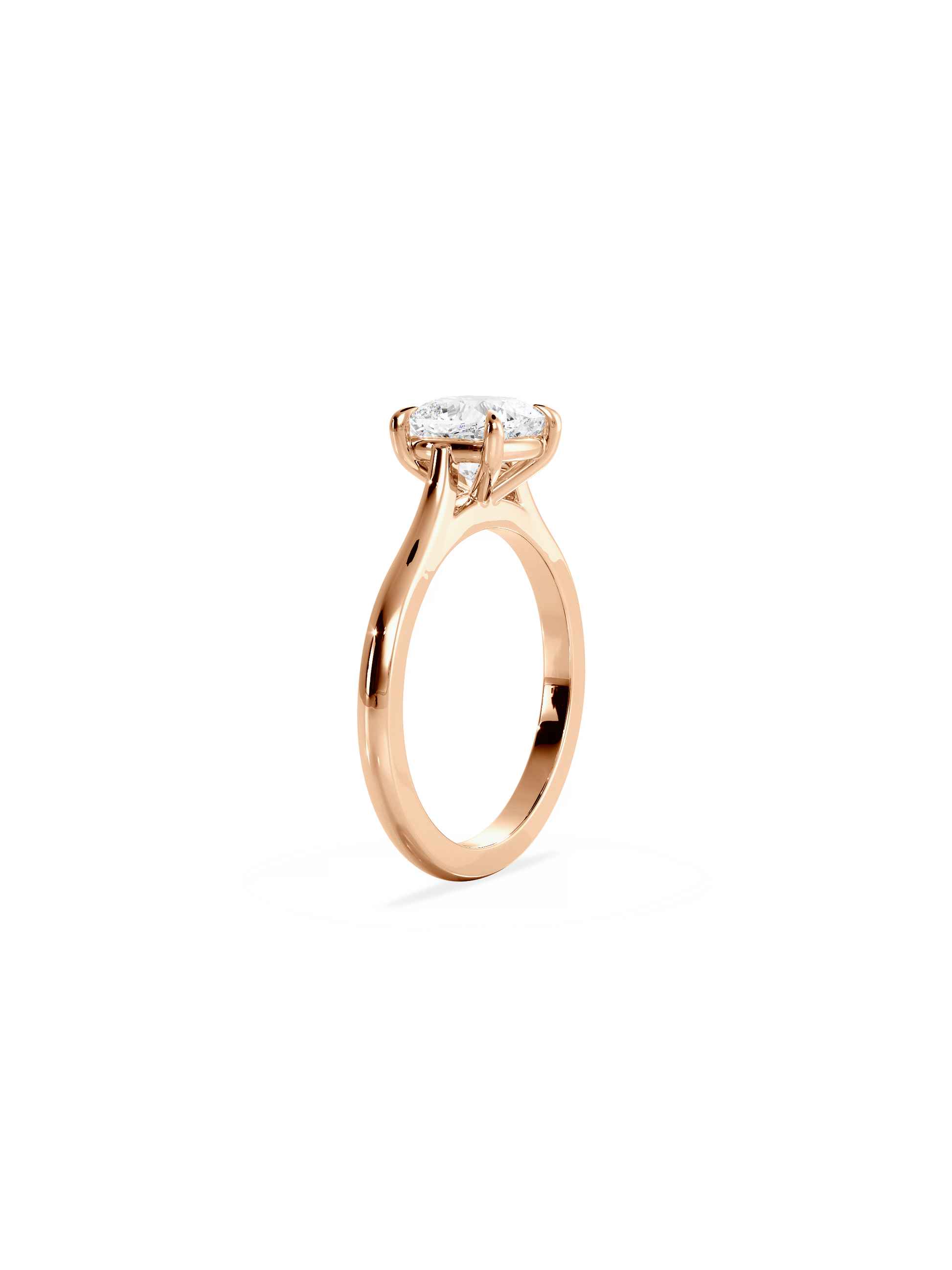 2 CT Round Three Stones Lab Grown Diamond Engagement Ring