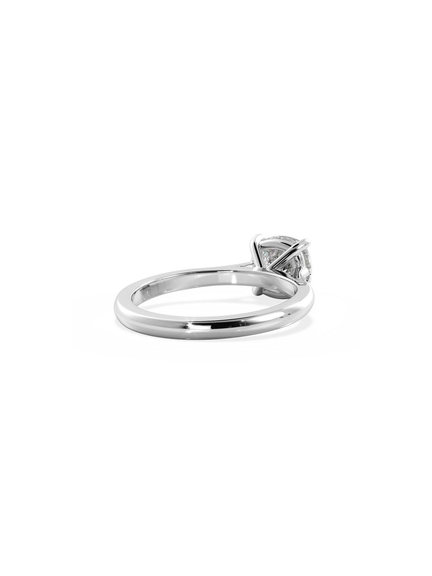 2 CT Round Three Stones Lab Grown Diamond Engagement Ring