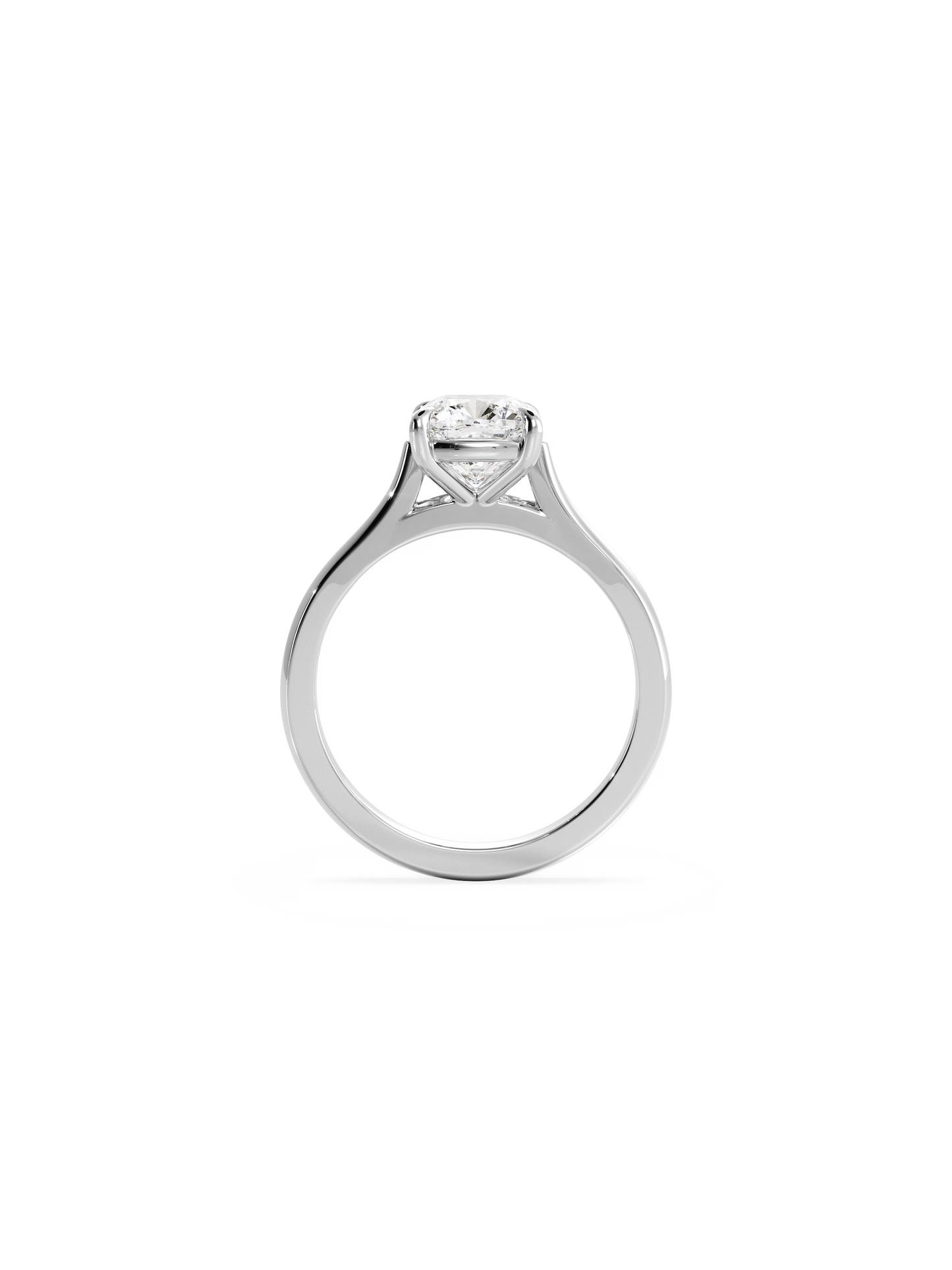 2 CT Round Three Stones Lab Grown Diamond Engagement Ring