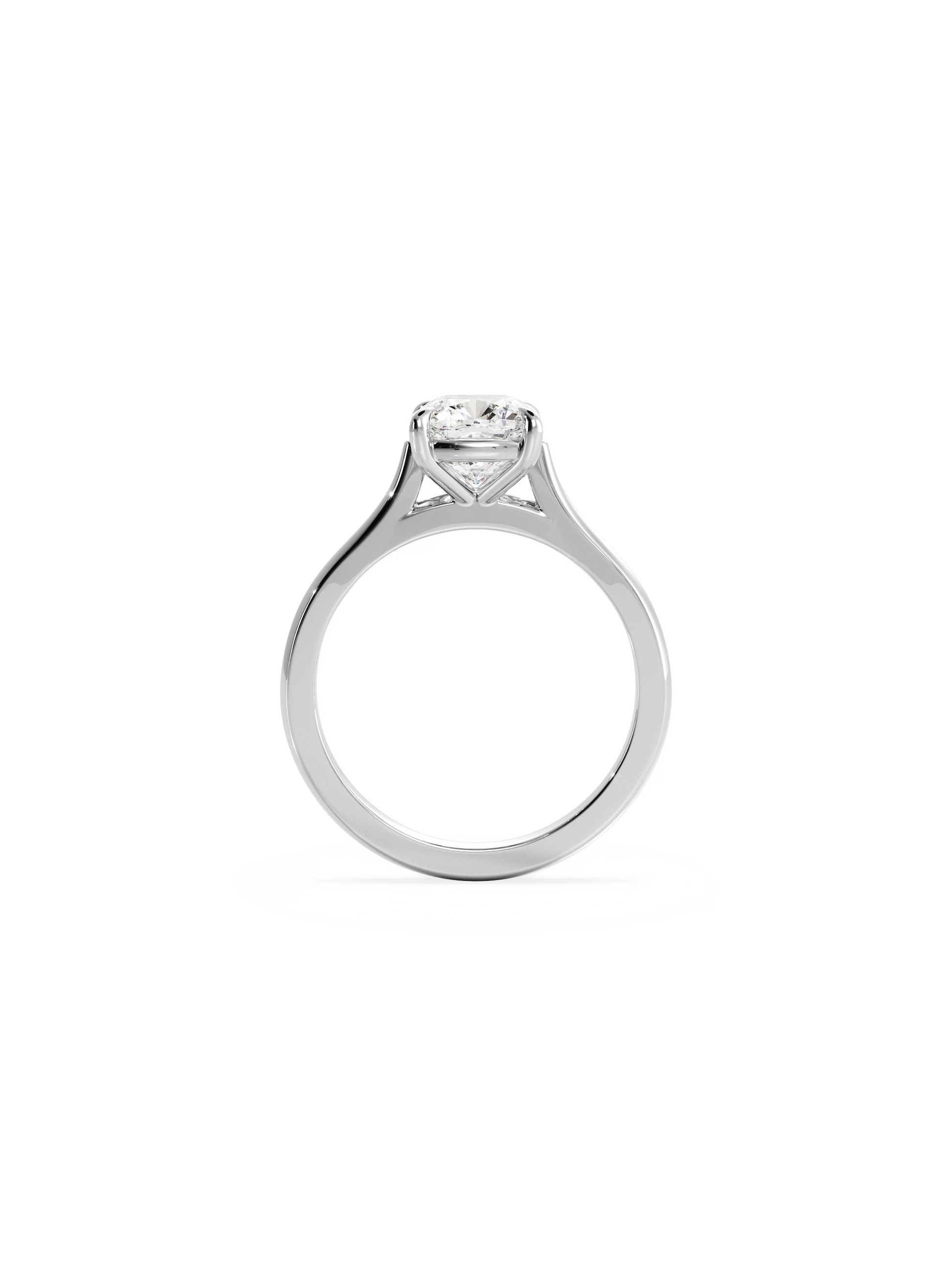 2 CT Round Three Stones Lab Grown Diamond Engagement Ring