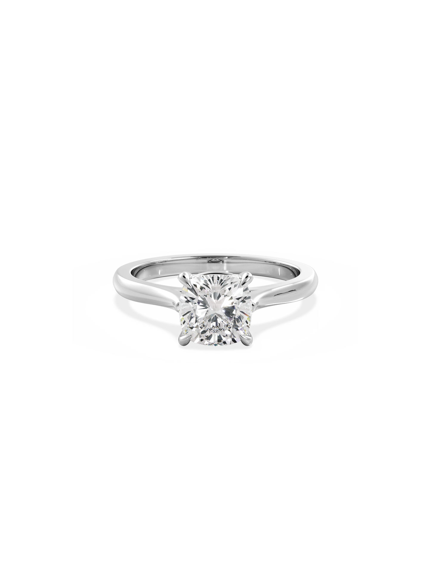2 CT Round Three Stones Lab Grown Diamond Engagement Ring