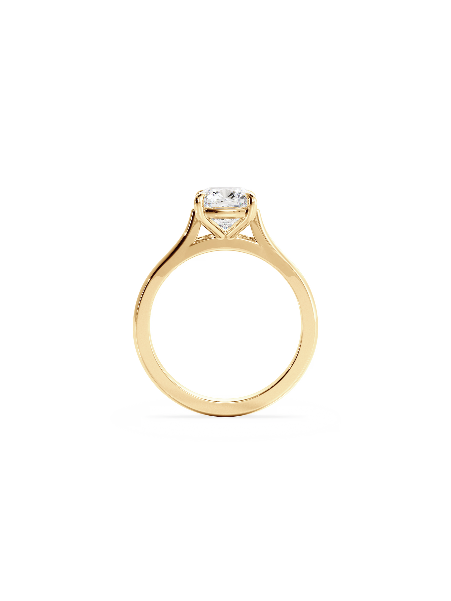 2 CT Round Three Stones Lab Grown Diamond Engagement Ring