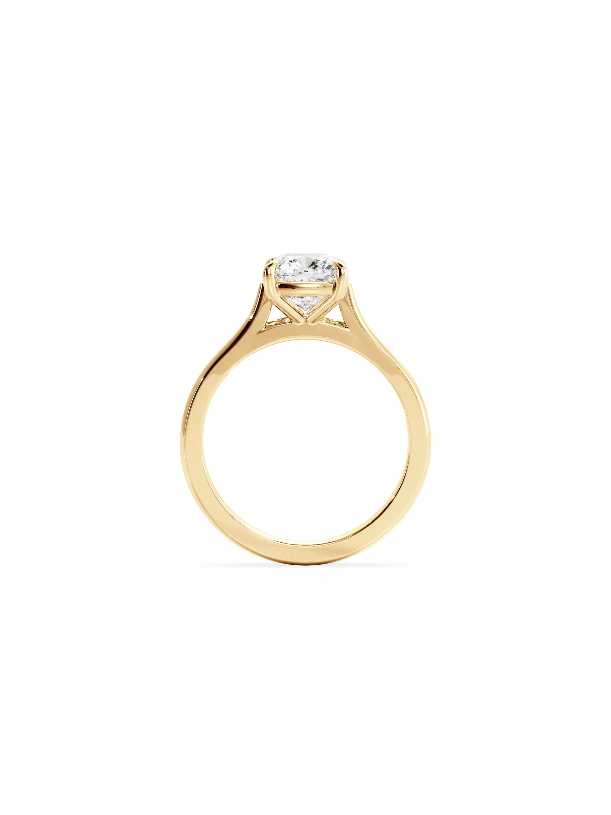 2 CT Round Three Stones Lab Grown Diamond Engagement Ring