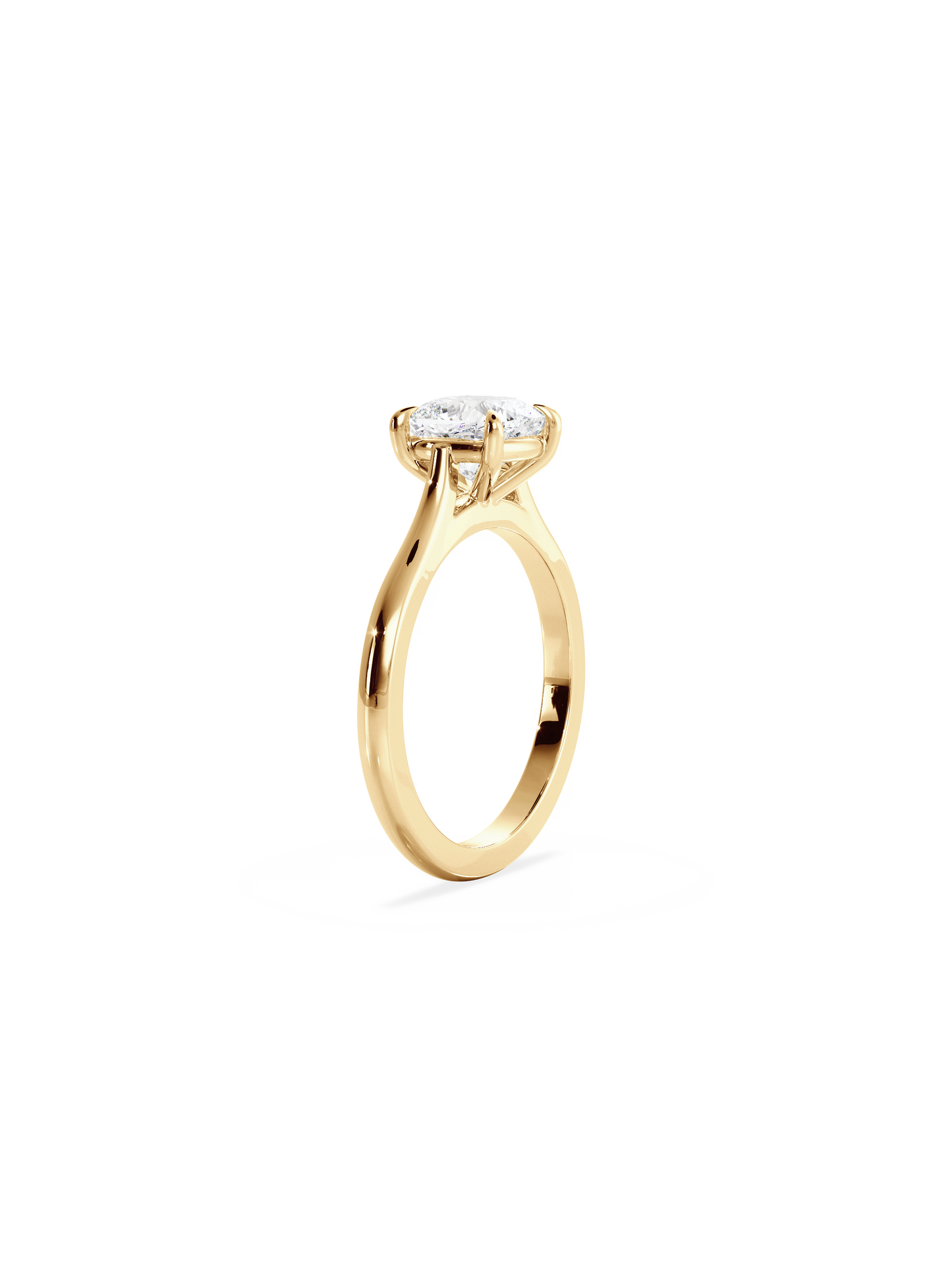 2 CT Round Three Stones Lab Grown Diamond Engagement Ring