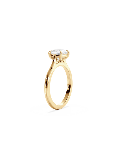 2 CT Round Three Stones Lab Grown Diamond Engagement Ring
