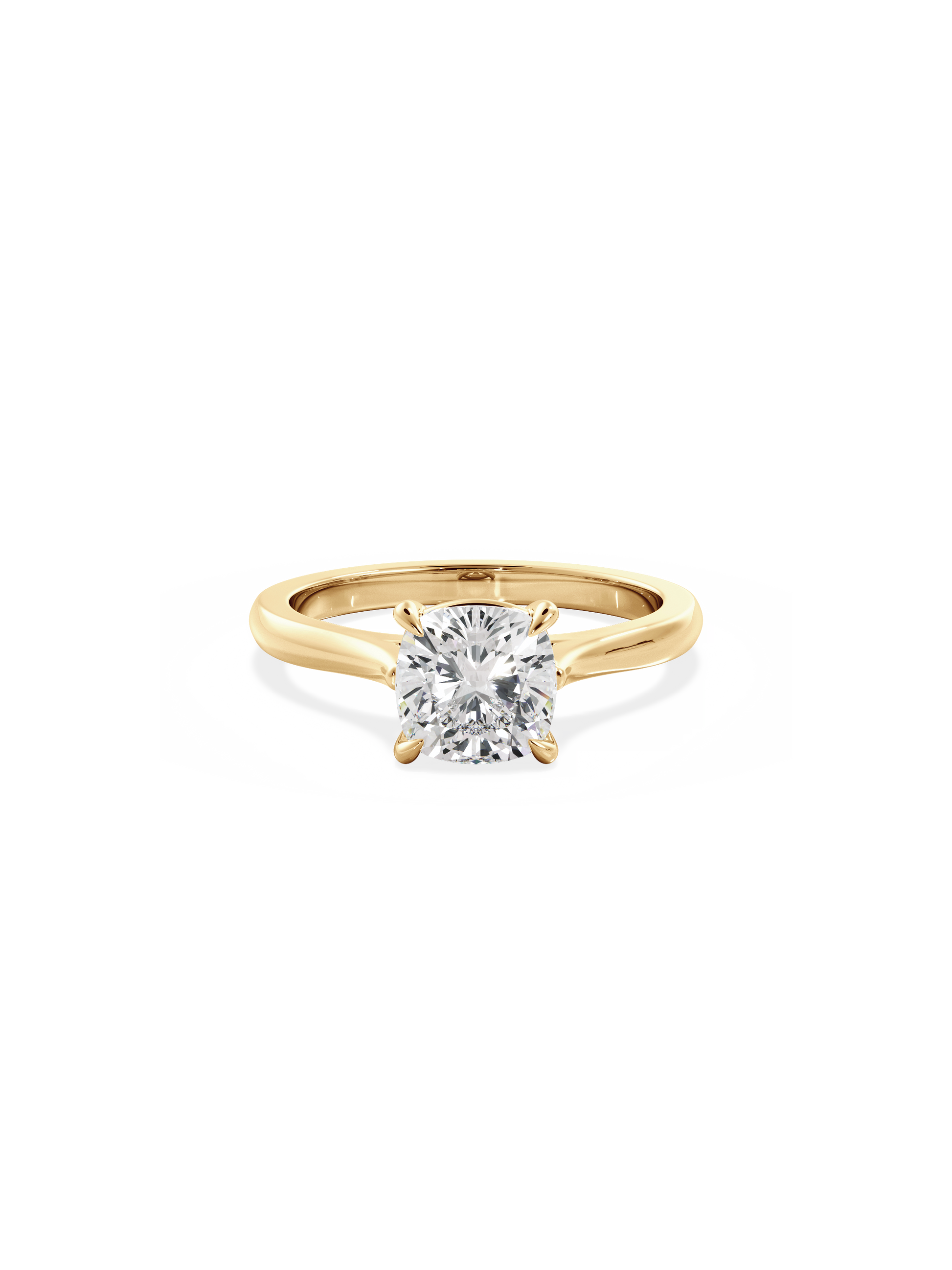 2 CT Round Three Stones Lab Grown Diamond Engagement Ring