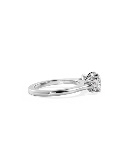 2 CT Round Three Stones Lab Grown Diamond Engagement Ring