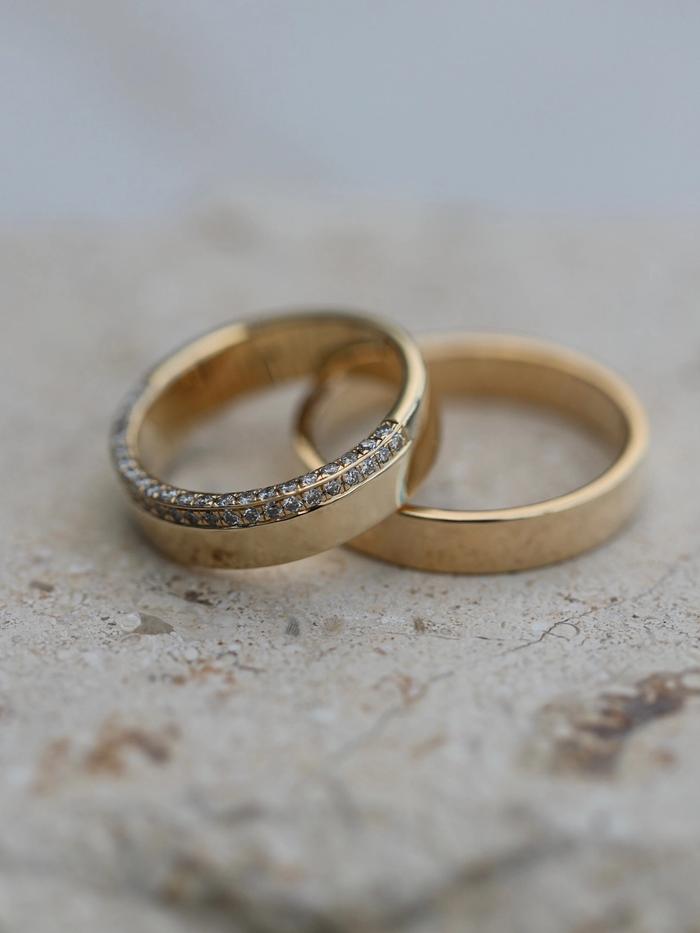 Marquise Cut Cluster Styled Lab Grown Wedding Band