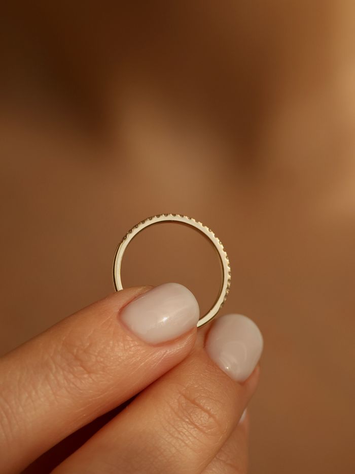 Marquise Cut Cluster Styled Lab Grown Wedding Band
